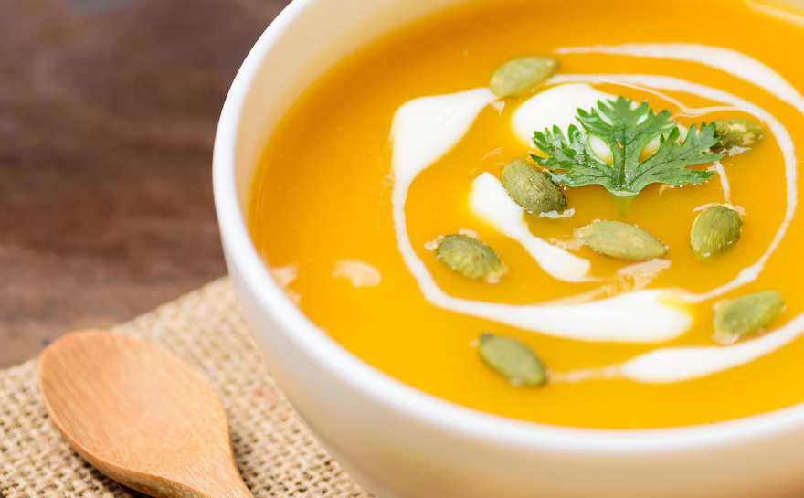 Crema de porotos y zapallo 🫘 🎃