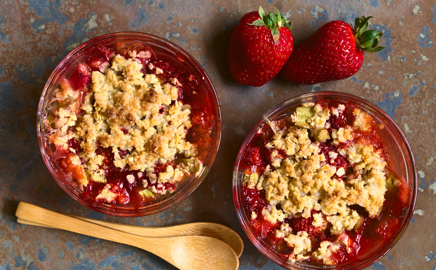 Crumble de frutilla 🍓 🍓