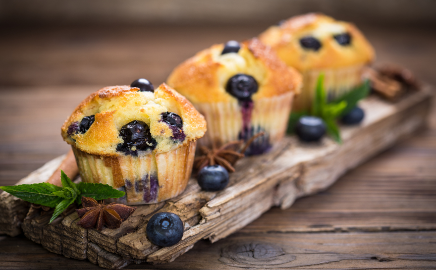 Muffins de arándanos 🫐🙌