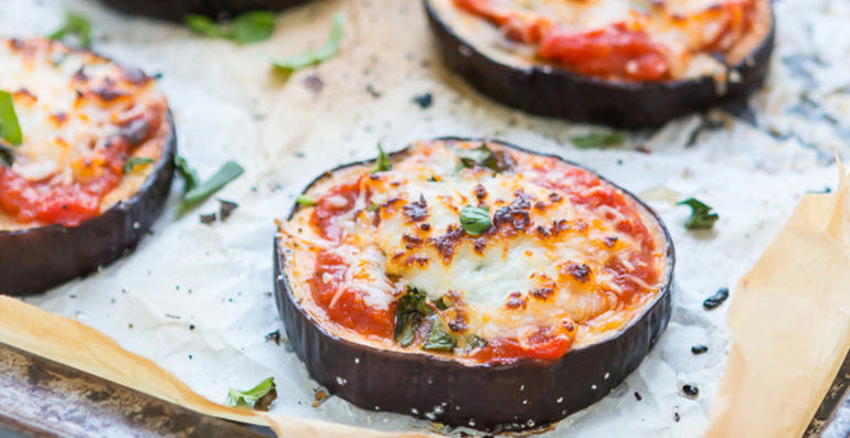 Mini Pizzas de Berenjena 🍆🍅