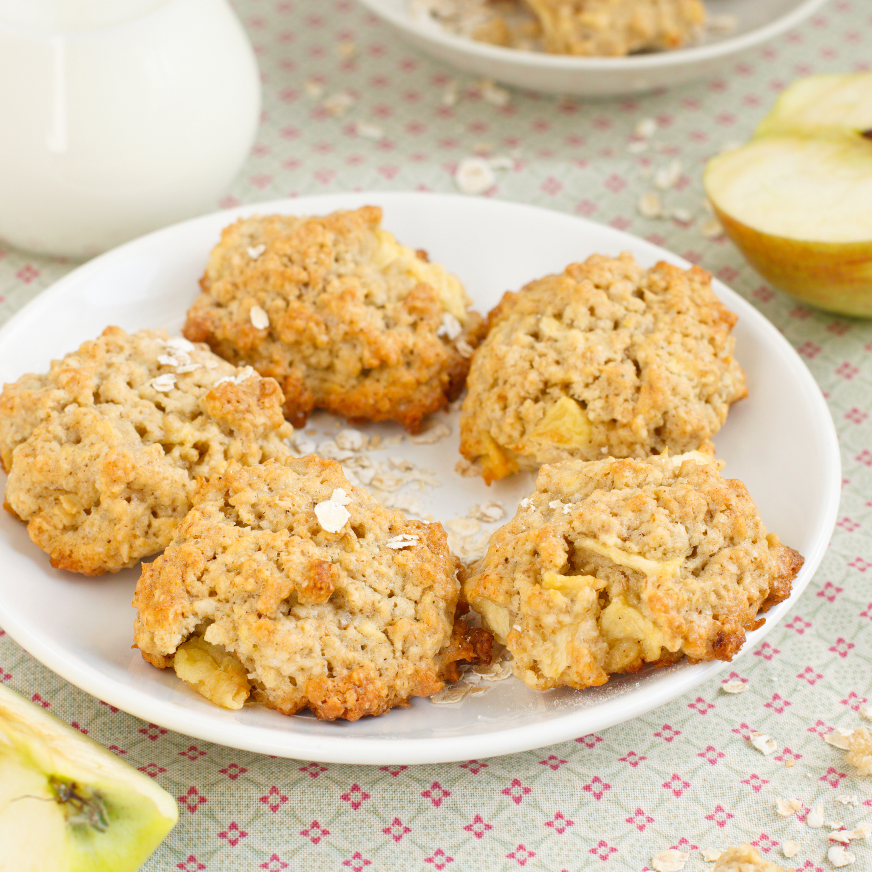 Receta de Galletas de Avena y Manzana