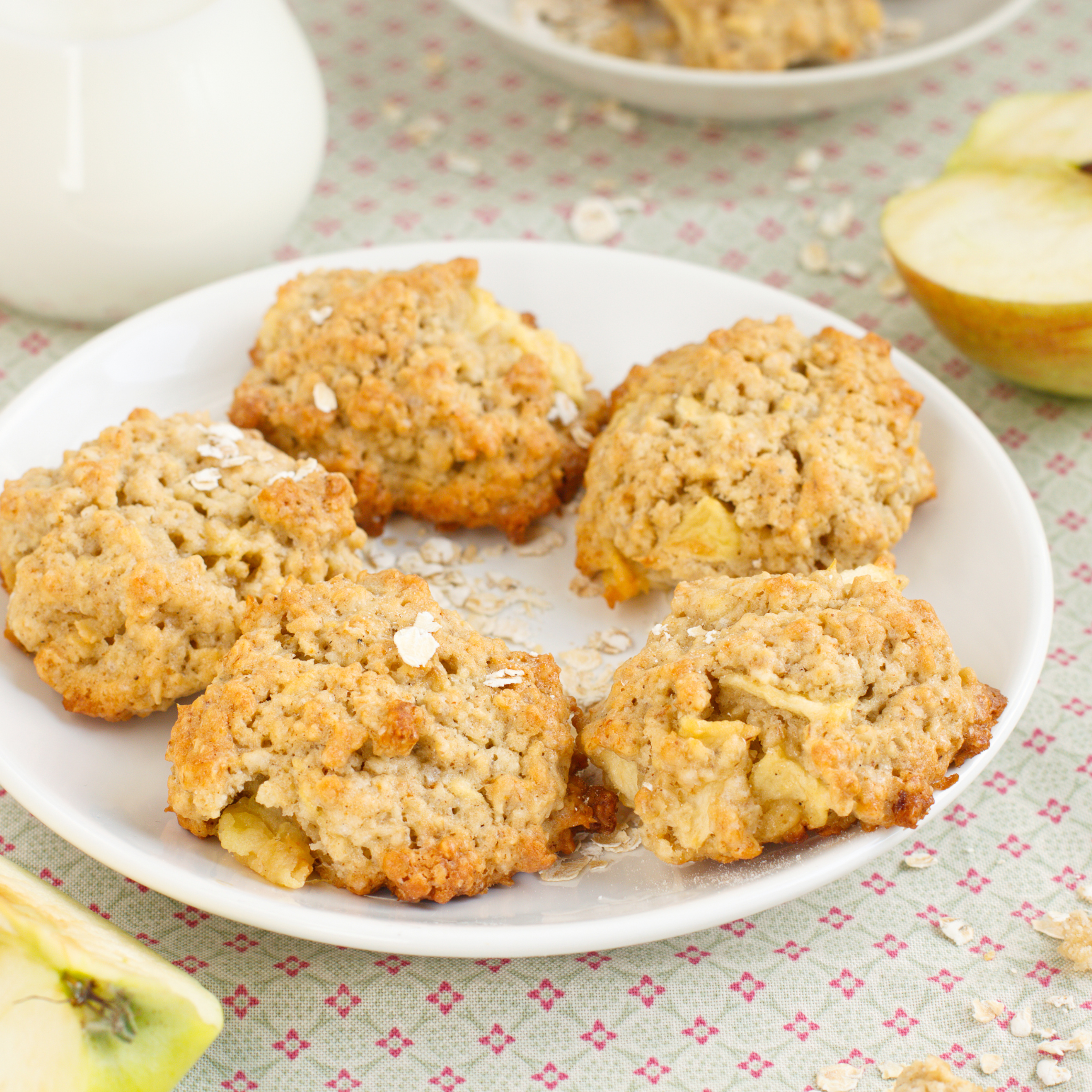 Receta de Galletas de Avena y Manzana