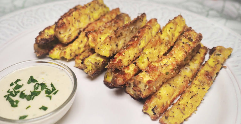 Bastones de Zapallo italiano con Parmesano 🧄