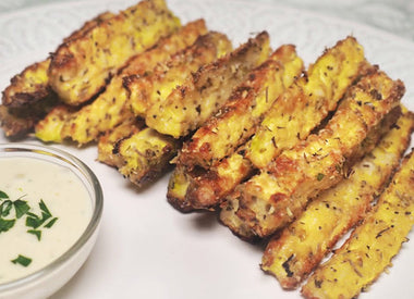 Bastones de Zapallo italiano con Parmesano 🧄