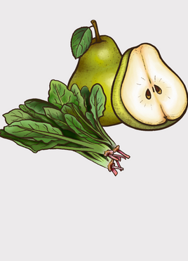 Pera + Espinaca