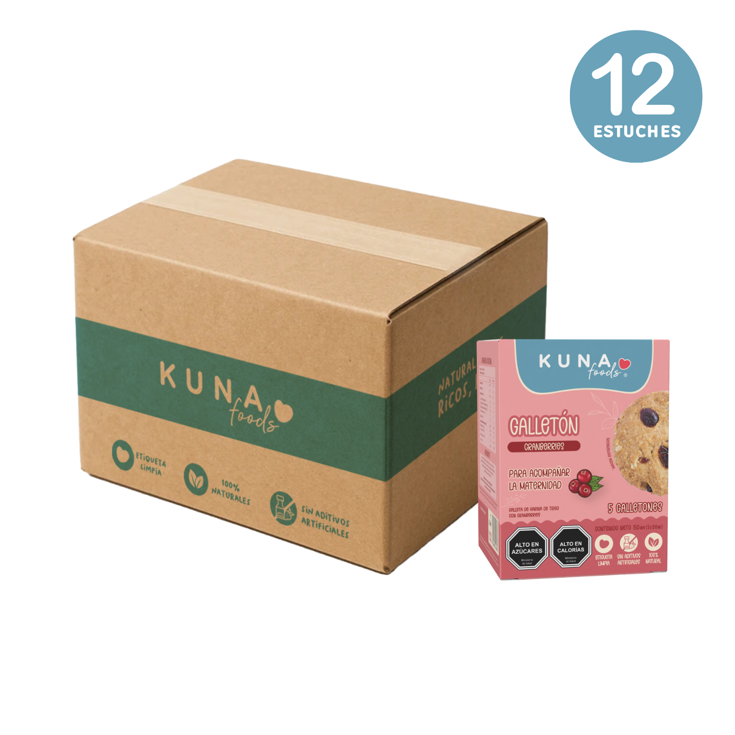 Caja Galletones Maternidad Cranberries
