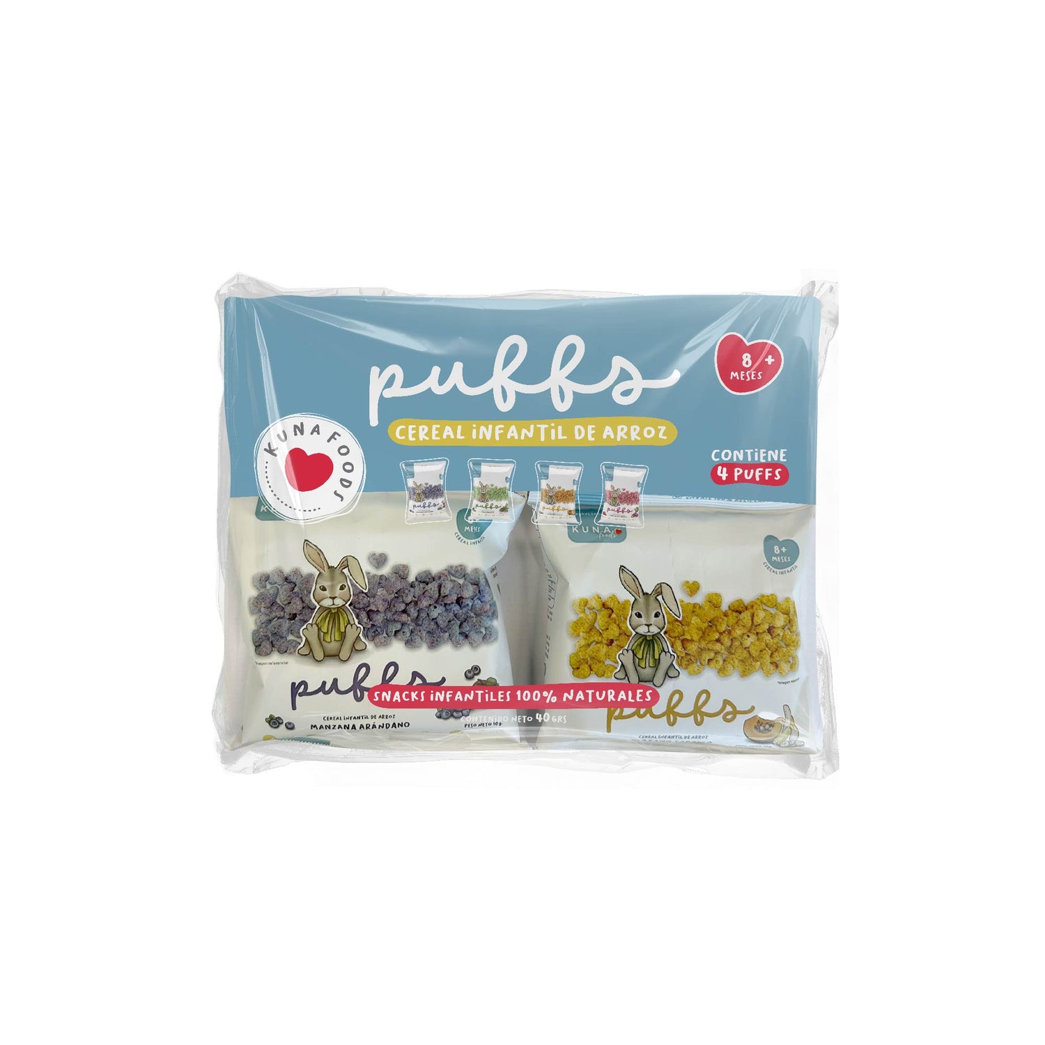 PACK 4 PUFFSS COLACIONES - 4 x 10GR