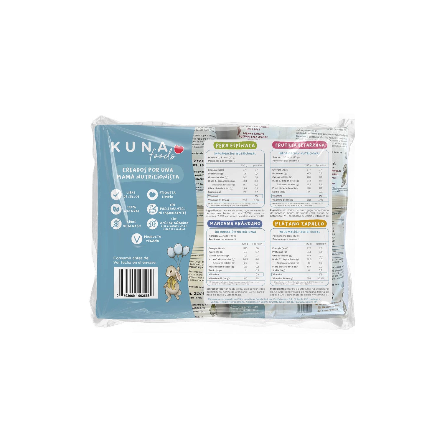 PACK 4 PUFFSS COLACIONES - 4 x 10GR