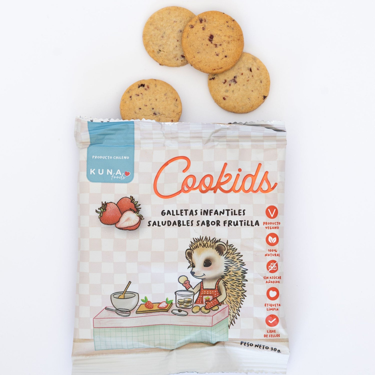 CAJA COOKIDS FRUTILLA - 24 x 30GR
