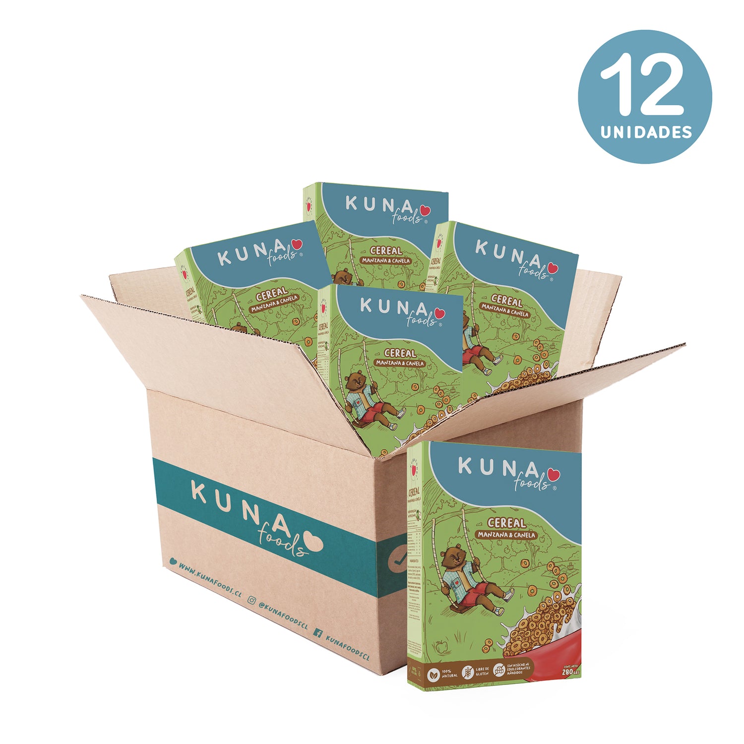 Caja Cereal Manzana Canela