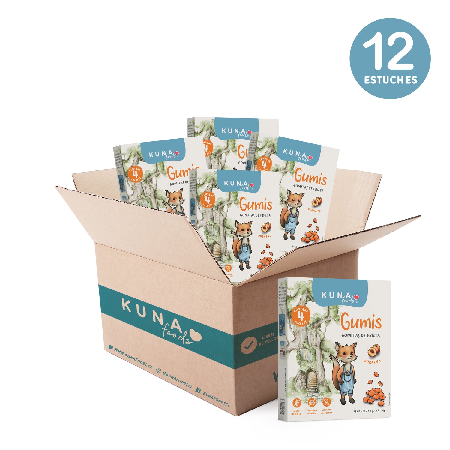 Caja Gumis Durazno