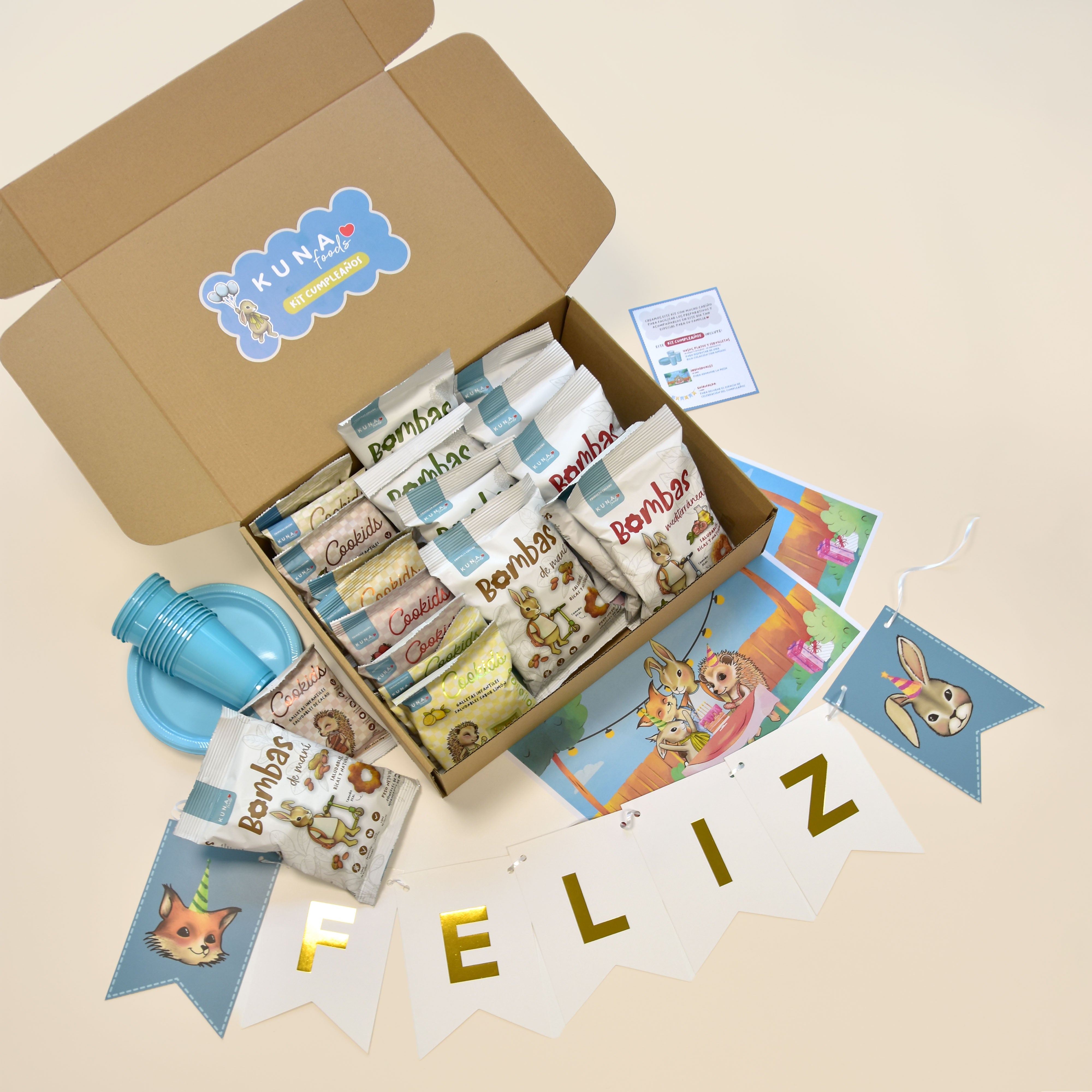 Kit Cumpleaños Kuna: Rico, rico, fácil y entretenido (10 niños)