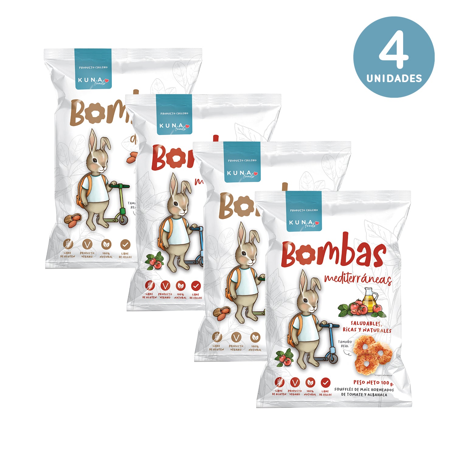MIX BOMBAS FAMILIAR - 4 x 100GR