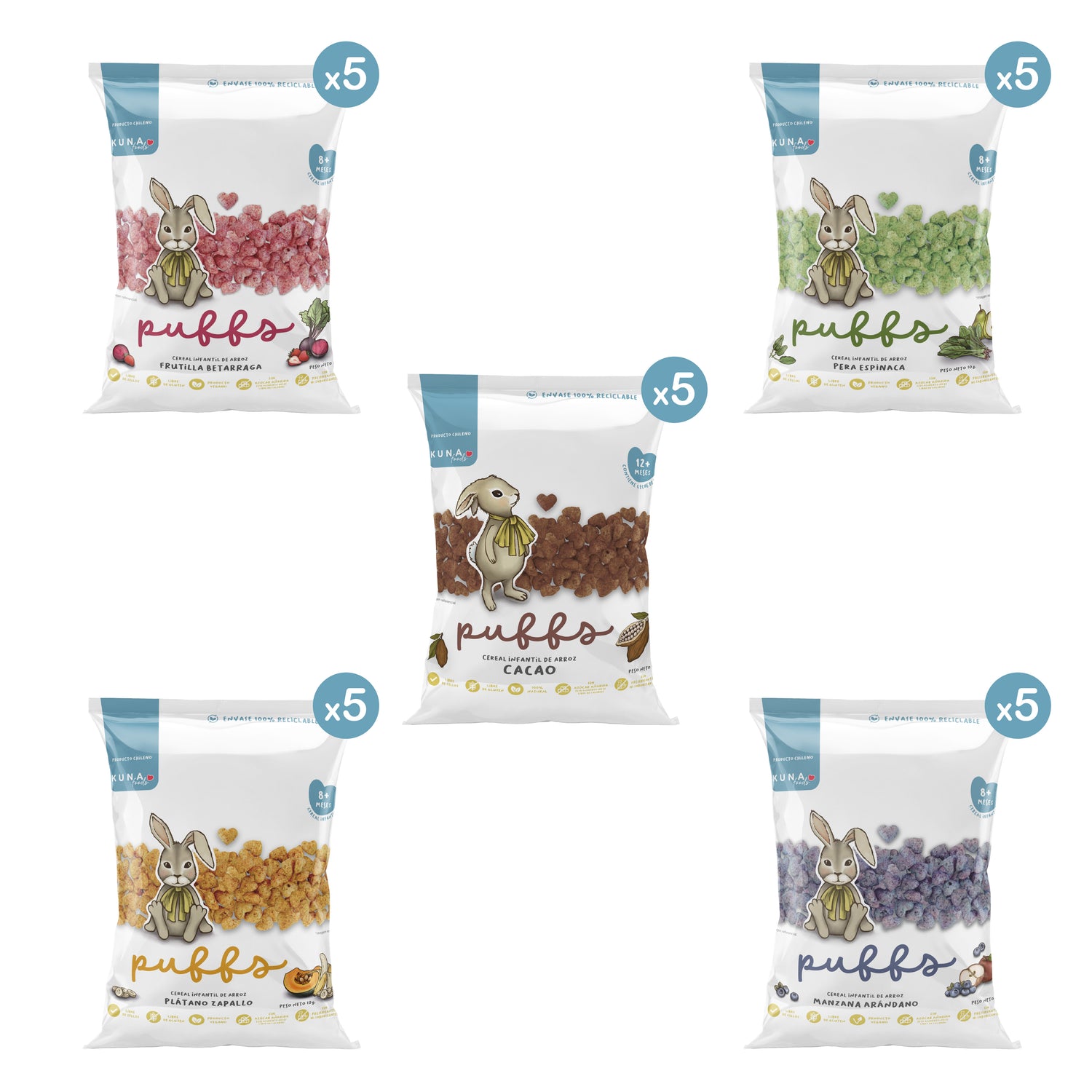 Caja Surtida Puffs Individual +12M