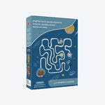 Caja Cereal Vainilla de Kuna Foods, cereal en caja sin azúcar añadida, diseño espacial azul y blanco