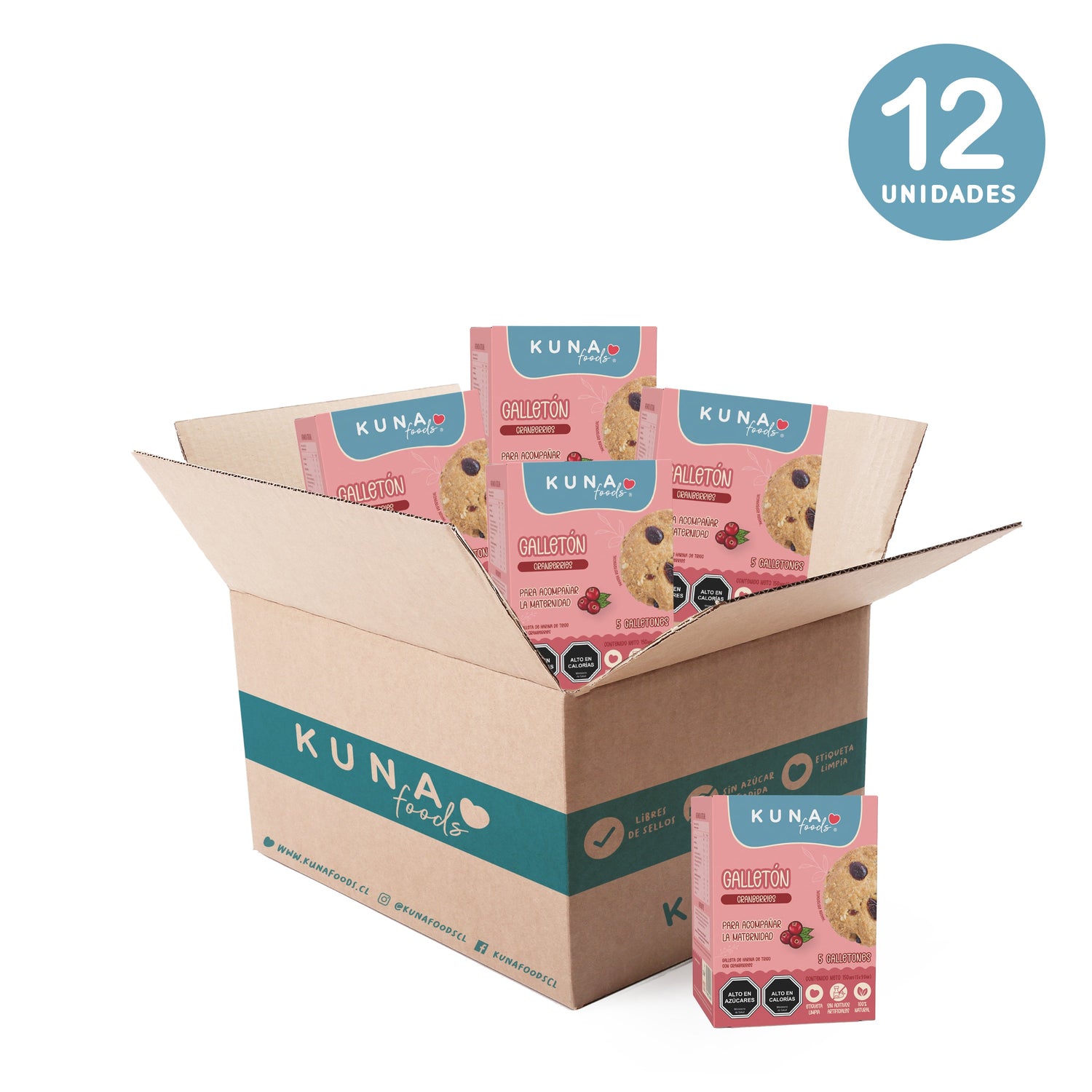 Caja Galletones Maternidad Cranberries
