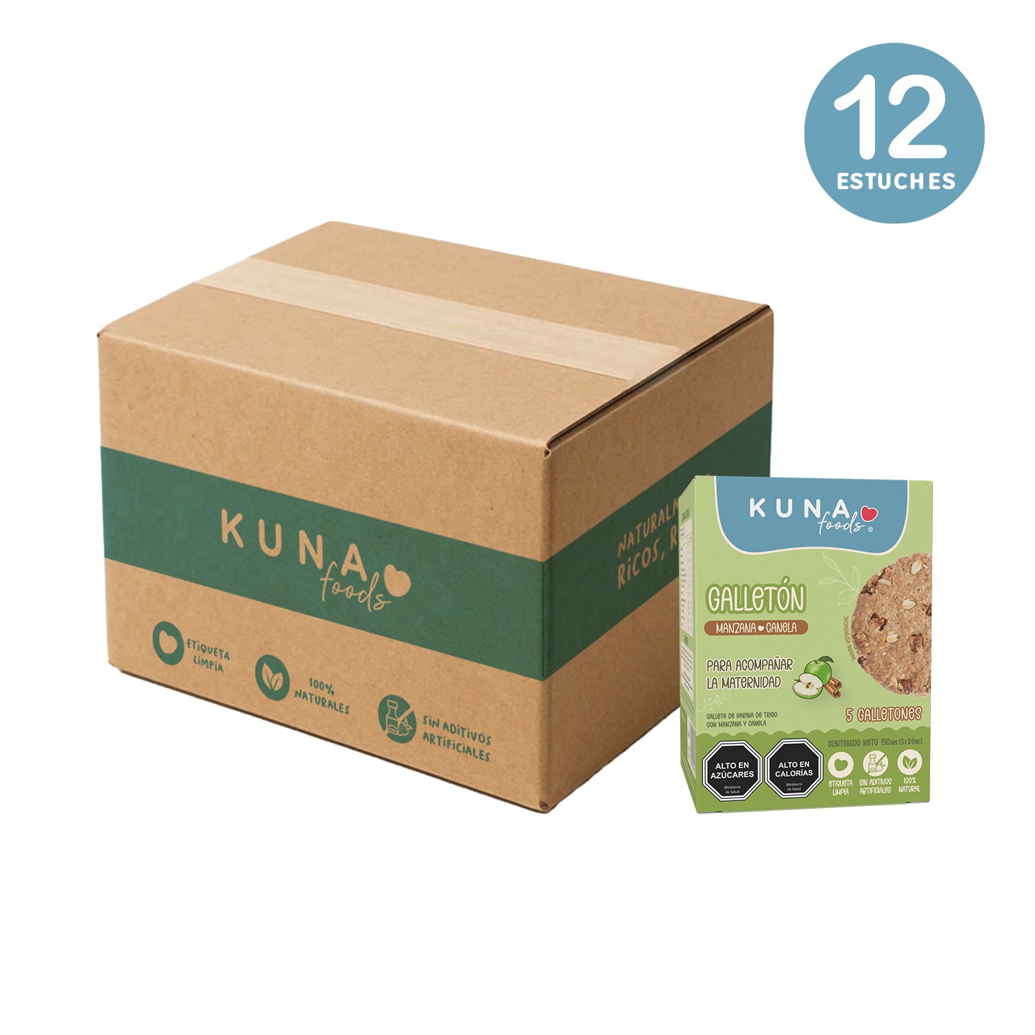 Caja Galletones Maternidad Manzana Canela