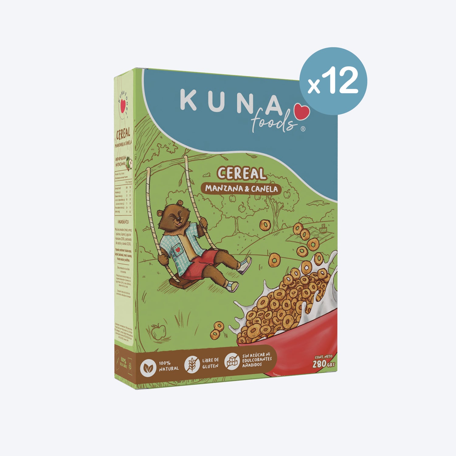Caja Cereal Manzana Canela