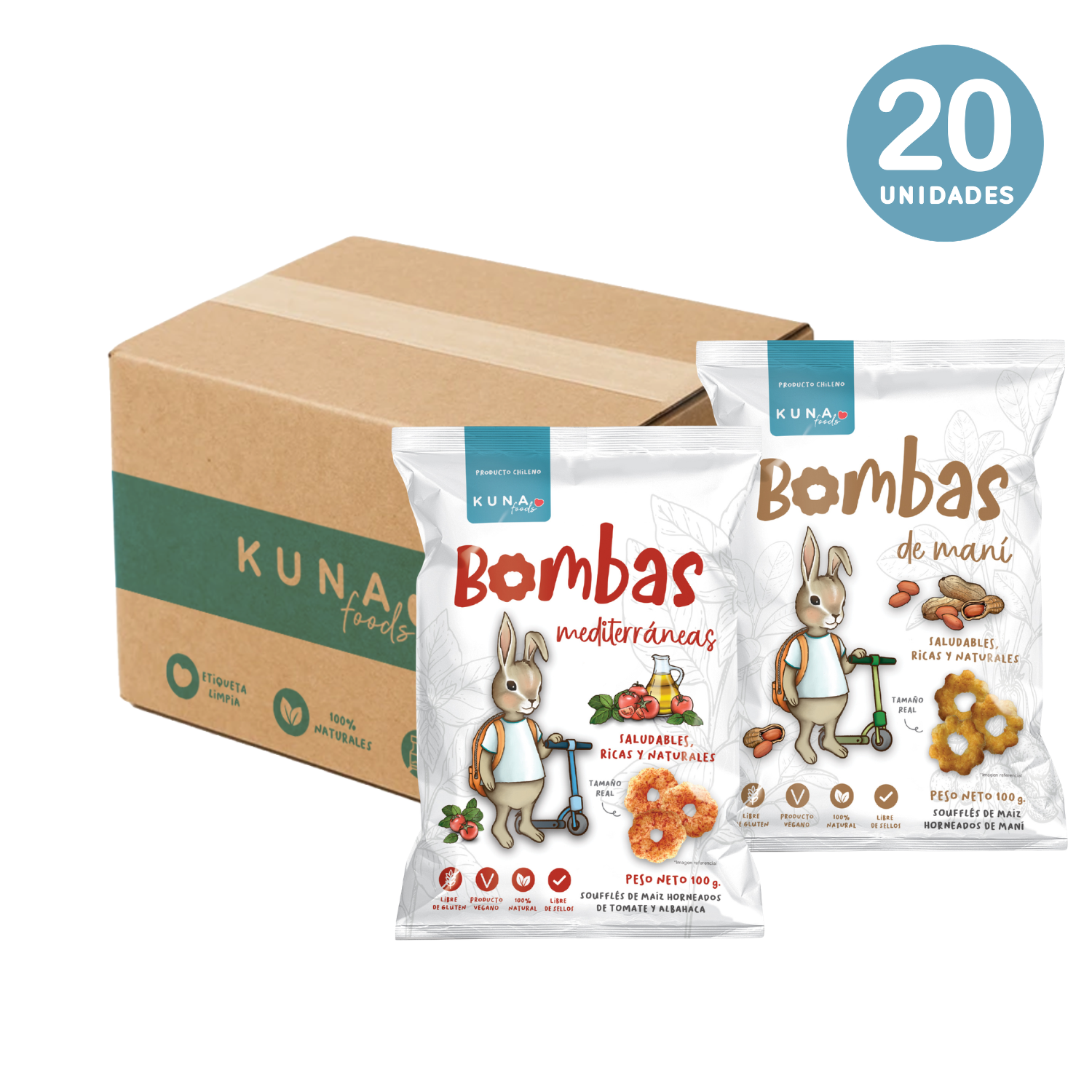 CAJA BOMBAS SURTIDA FAMILIAR - 20 x 100GR