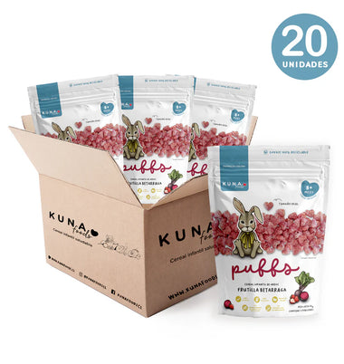 Caja Puffs Frutilla Betarraga Familiar