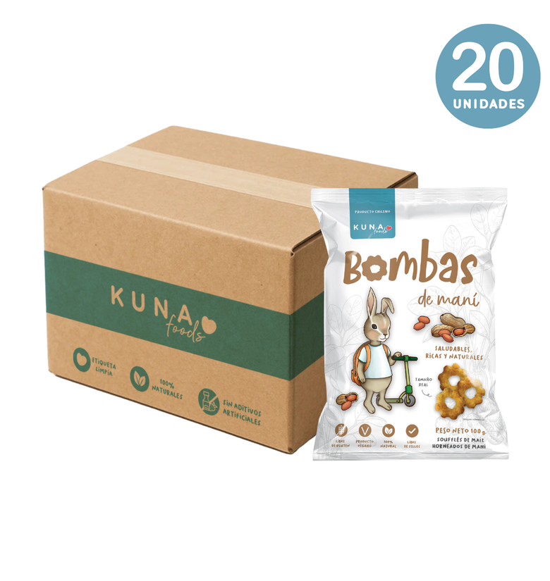 Caja Bombas Maní Familiar