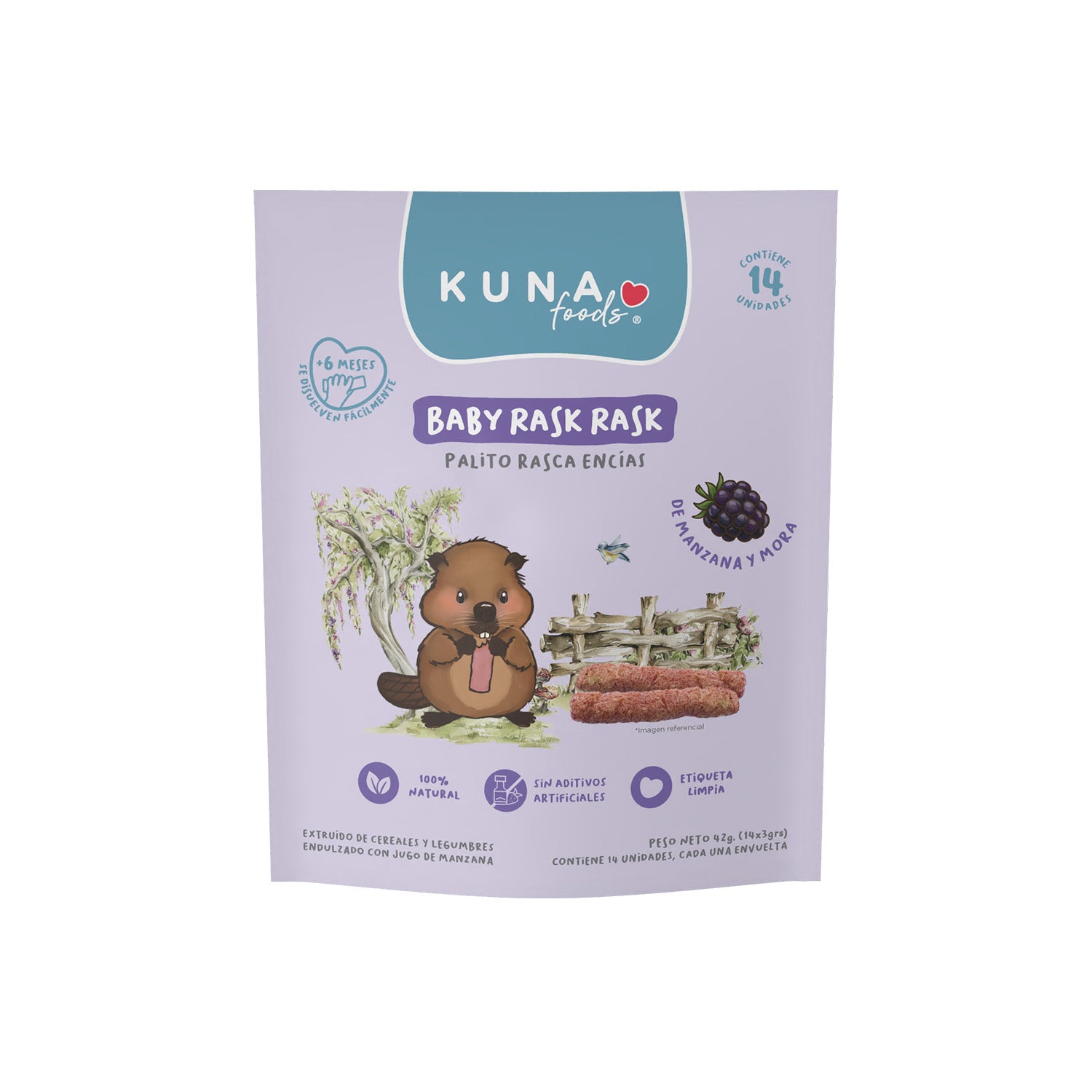 Caja Baby Rask Rask Manzana & Mora
