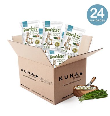 Caja Bombas Queso Crema y Ciboulette Individual