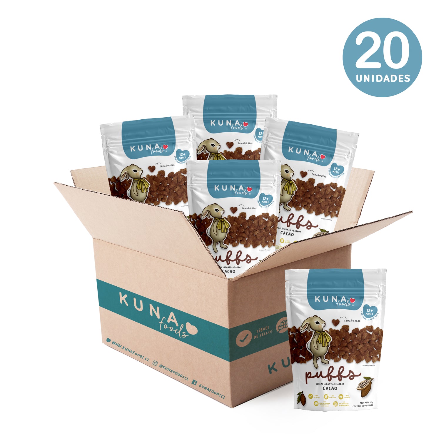 Caja Puffs Cacao Familiar