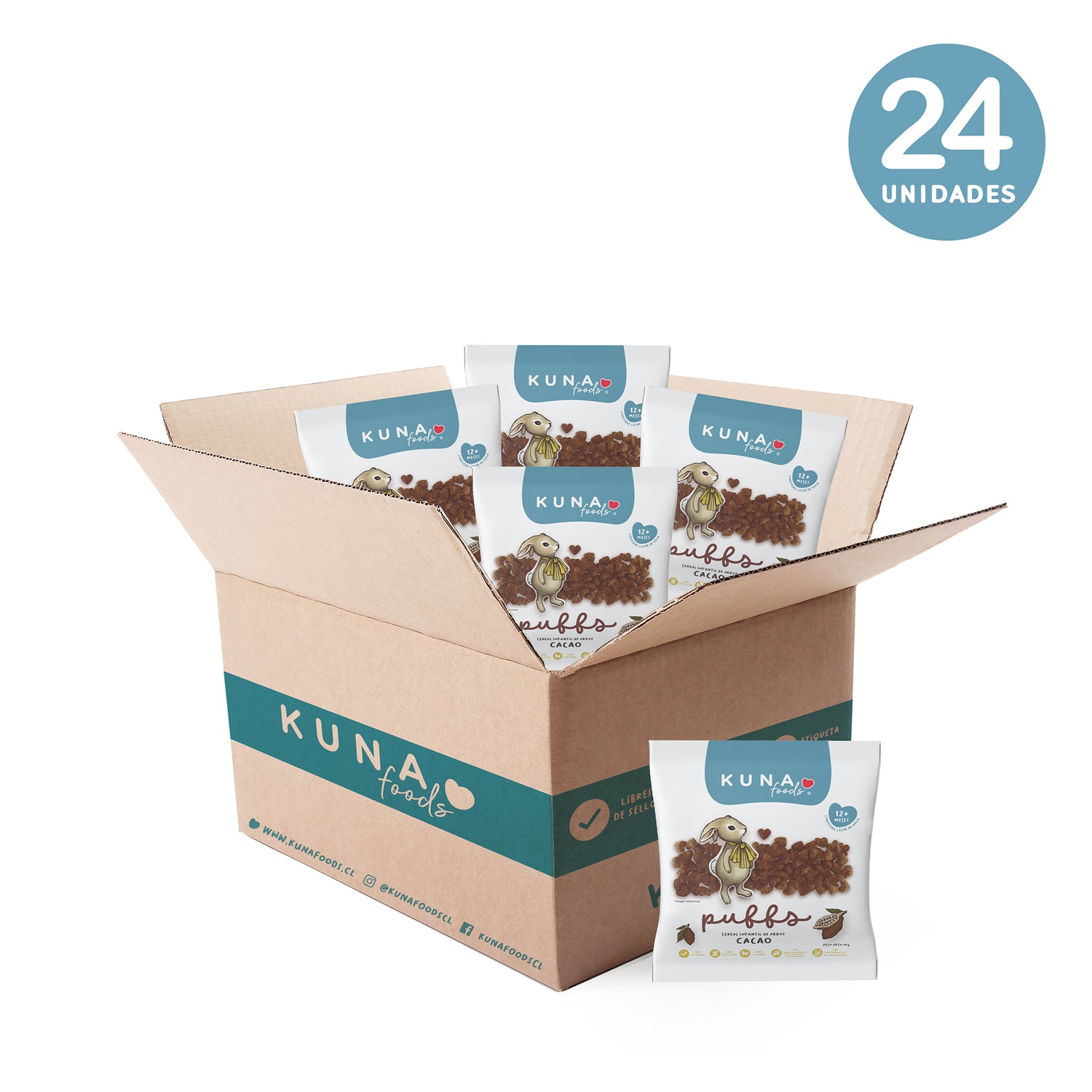 Caja Puffs Cacao Individual