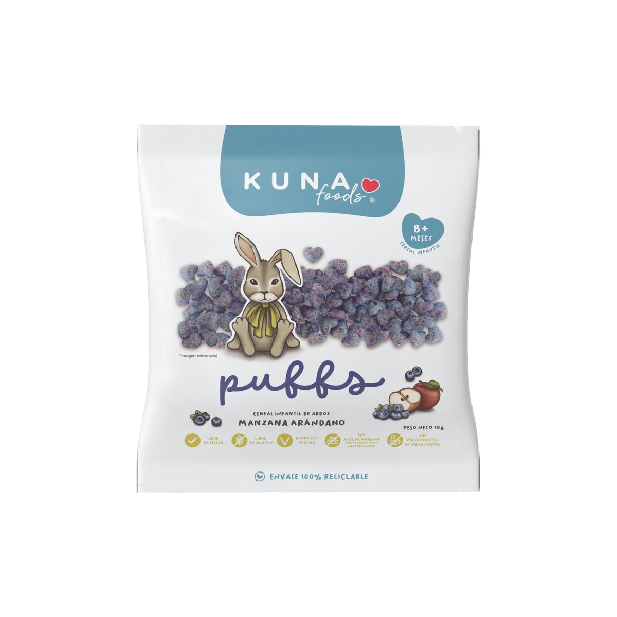 Puffs Manzana Arándano Individual
