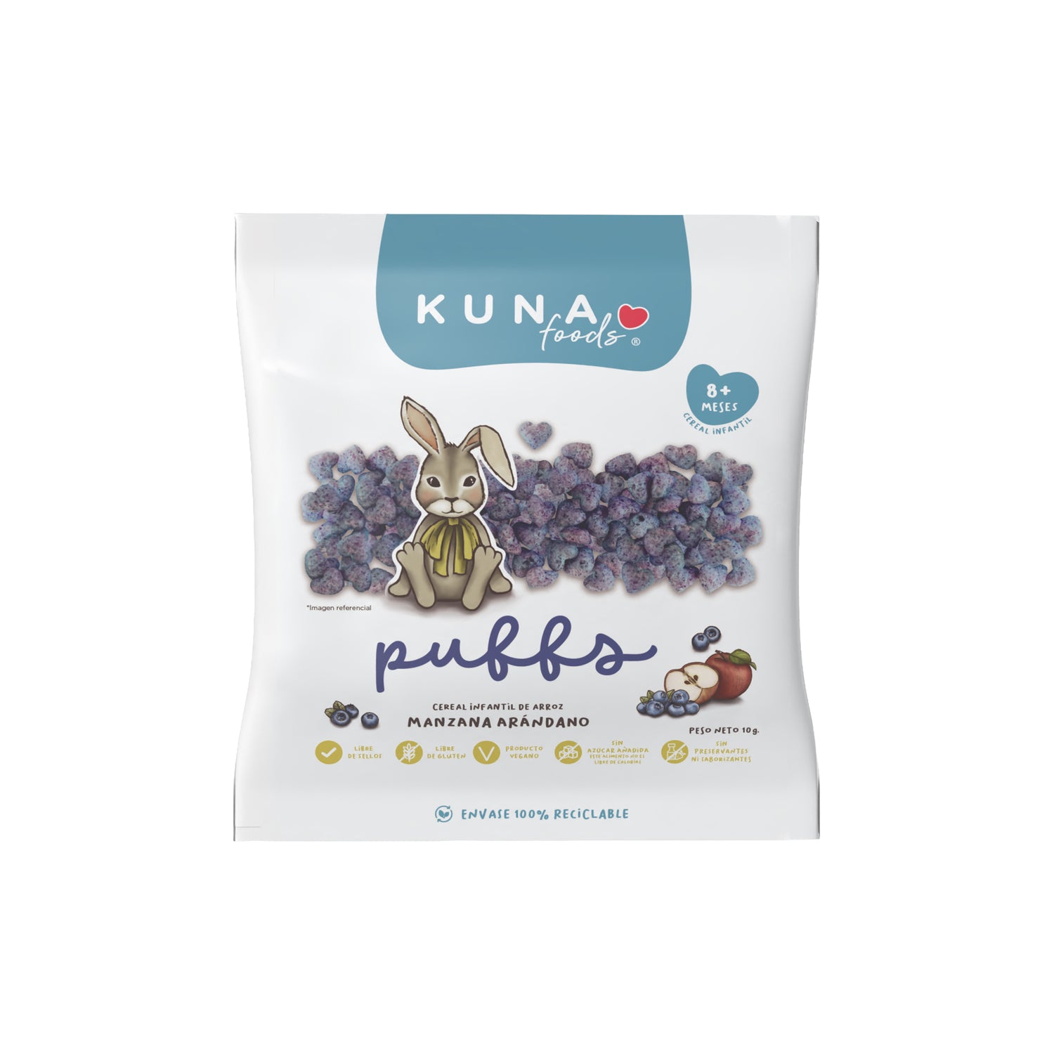 Puffs Manzana Arándano Individual