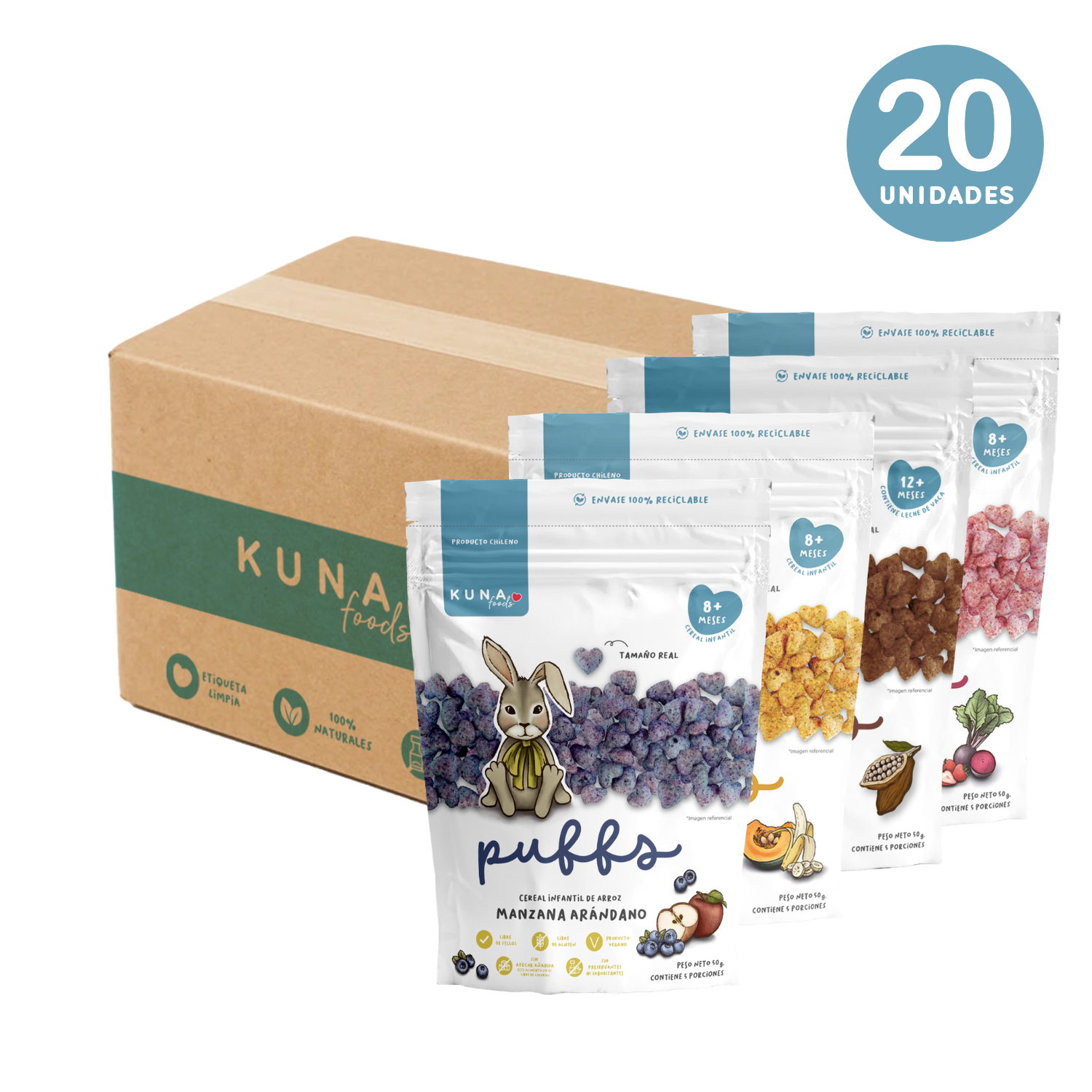 Caja Surtida Puffs Familiar (+12 Meses)